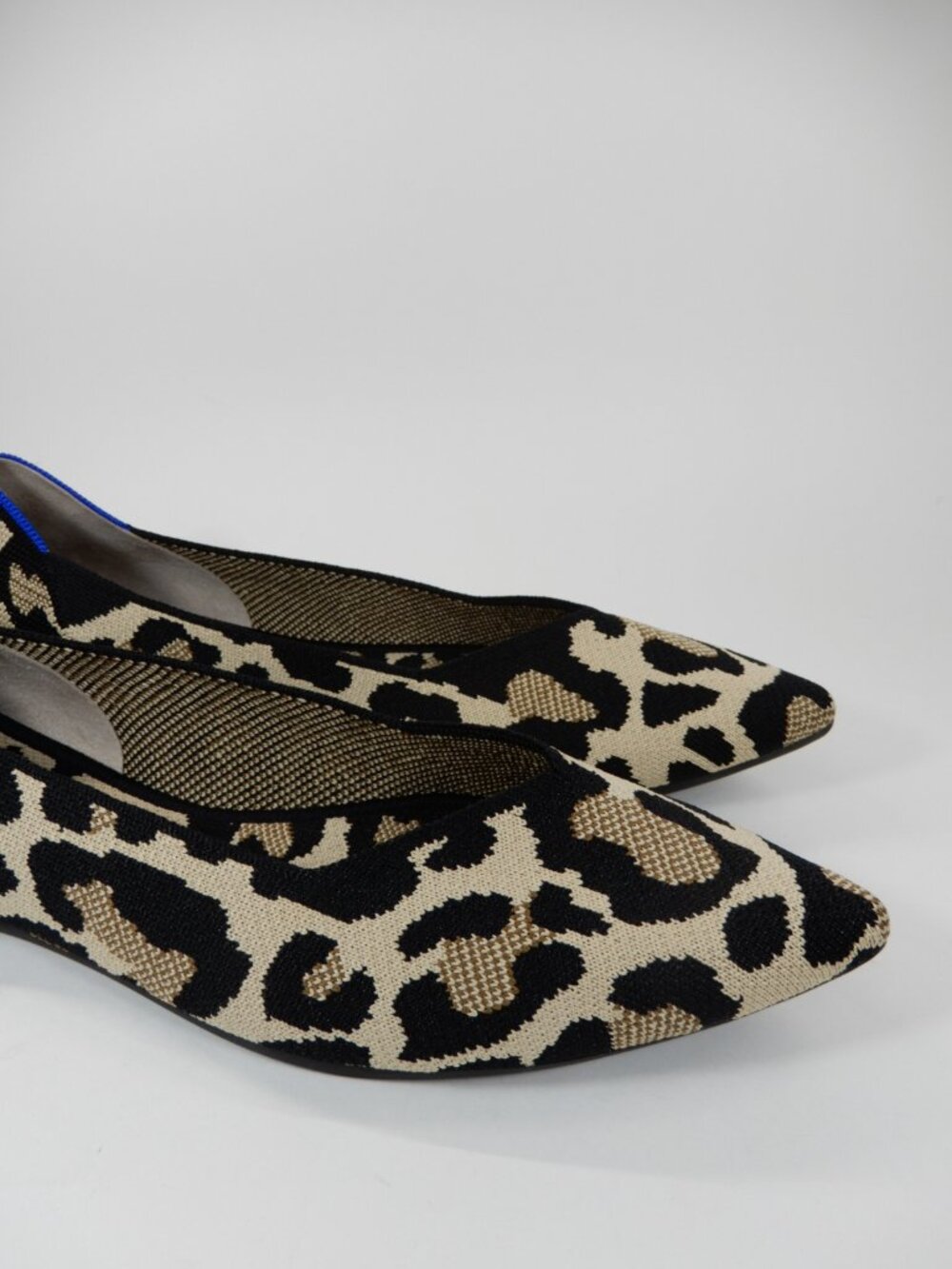 Rothy's The Point II Flats Shoes Size 12.5 Desert Cat Leopard Print NEW - Picture 9 of 16